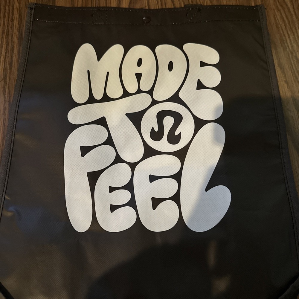 Brown edition lululemon athletica Tote Bag with White Detailing